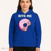 Bite Me Gift Donut Crew Gift Hoodie thumb 5