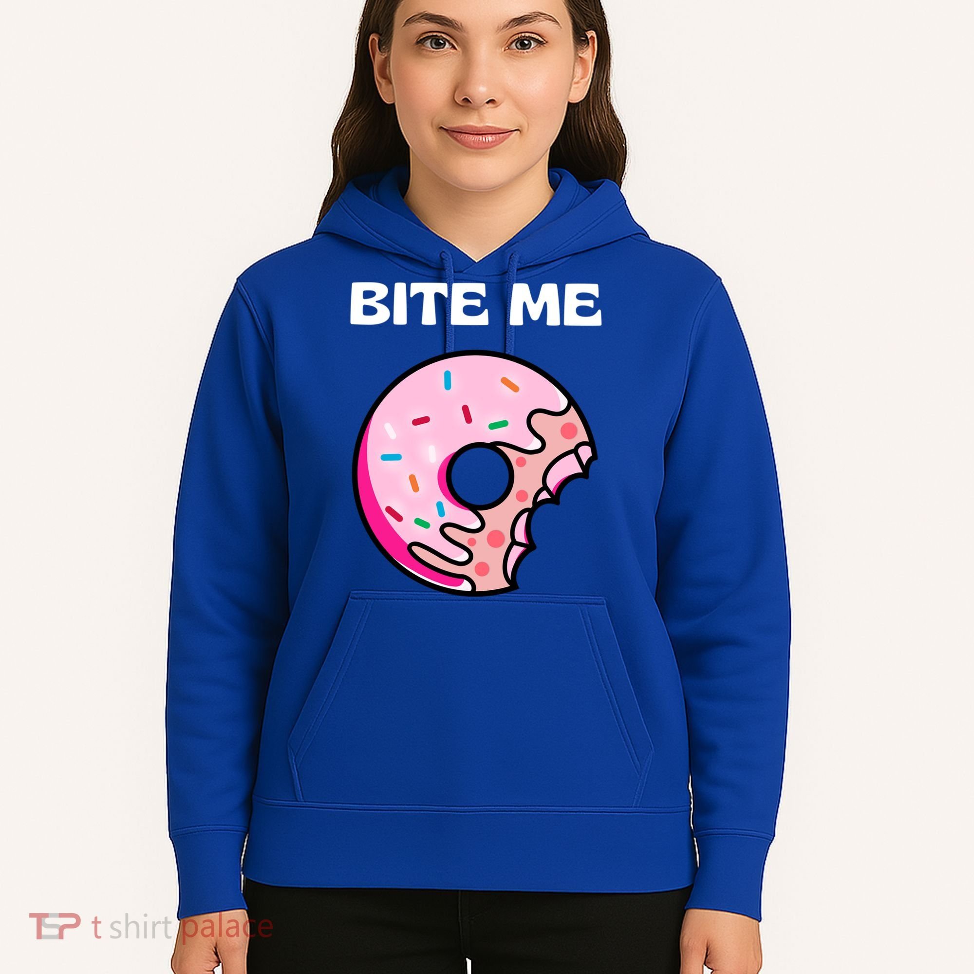 Bite Me Gift Donut Crew Gift Hoodie