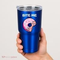 Bite Me Gift Donut Crew Gift Tumbler thumb 2