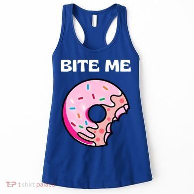 Bite Me Gift Donut Crew Gift Women's Tank Top