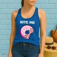 Bite Me Gift Donut Crew Gift Women's Tank Top thumb 2