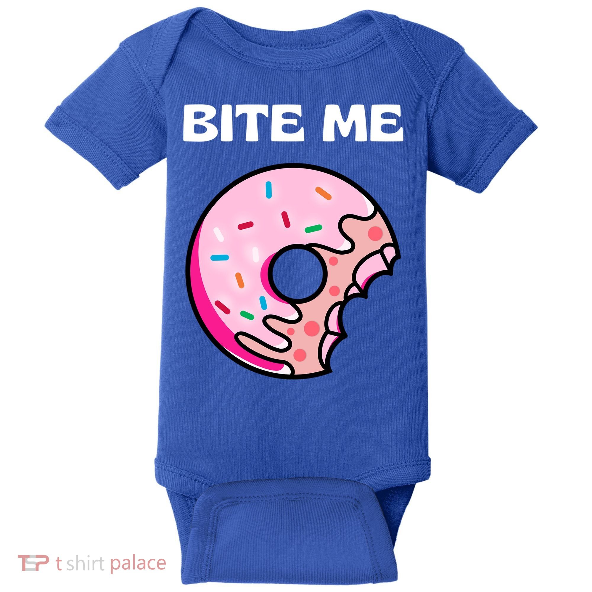 Bite Me Gift Donut Crew Gift Baby Bodysuit