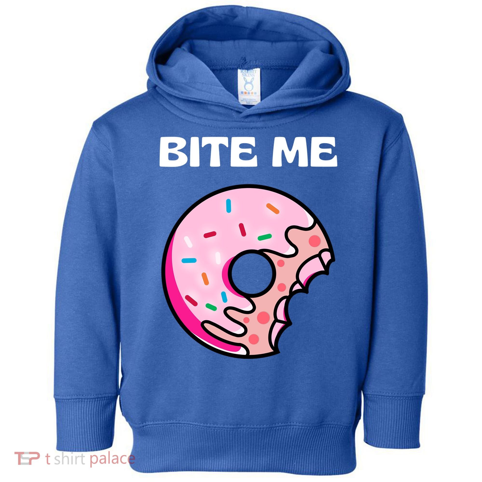 Bite Me Gift Donut Crew Gift Toddler Hoodie