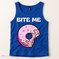 Bite Me Gift Donut Crew Gift Tank Top thumb 2