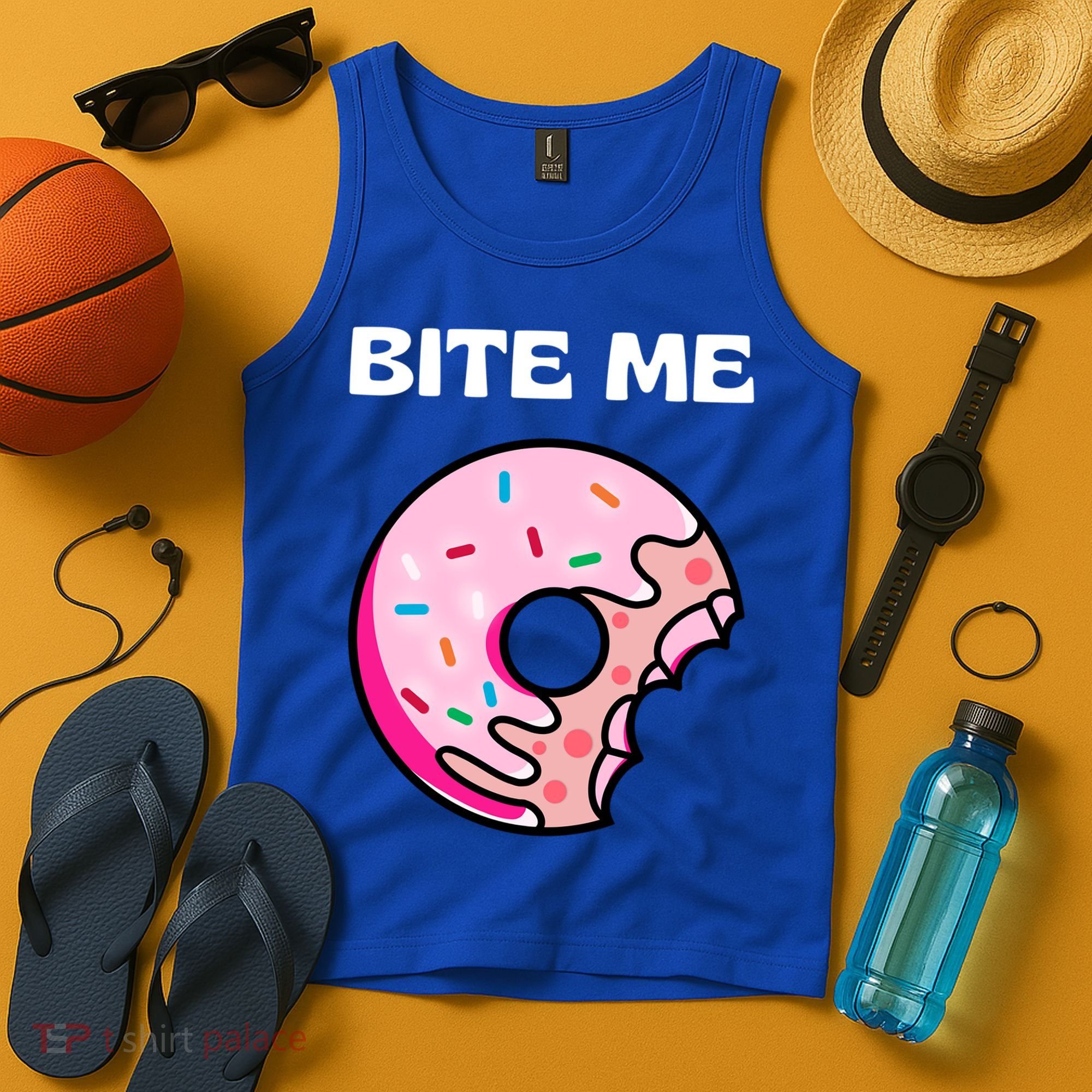 Bite Me Gift Donut Crew Gift Tank Top