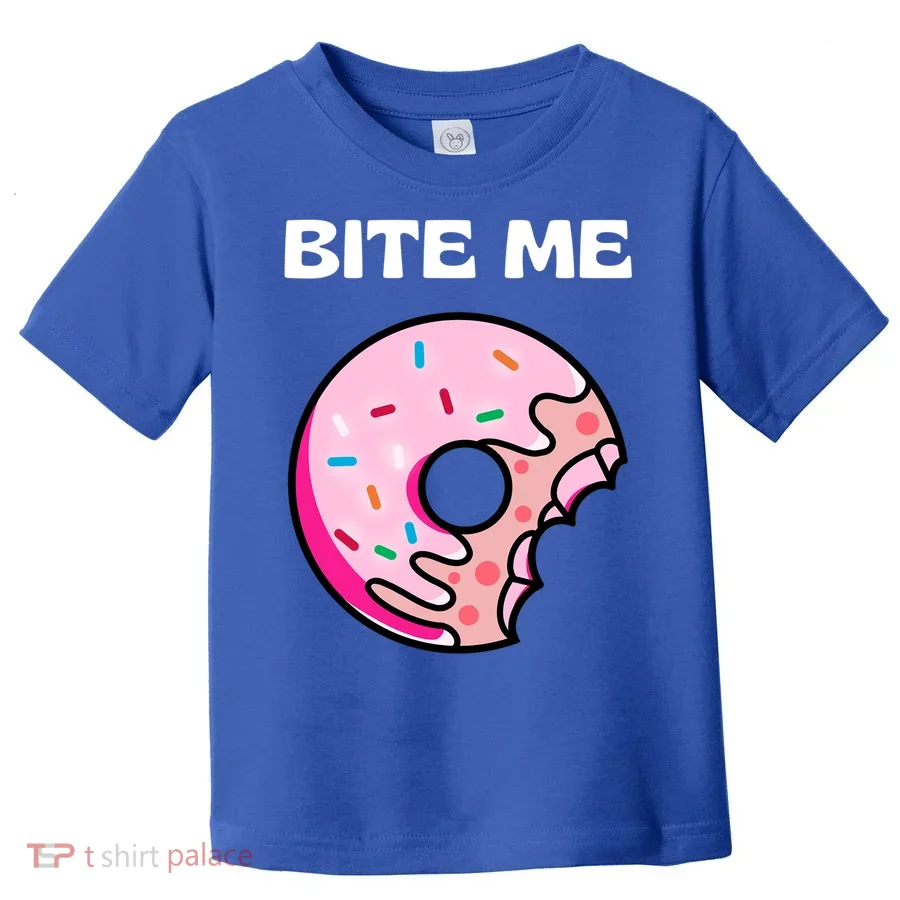 Bite Me Gift Donut Crew Gift Toddler T-Shirt