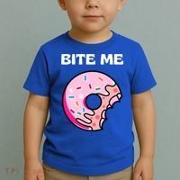 Bite Me Gift Donut Crew Gift Toddler T-Shirt thumb 2