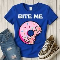 Bite Me Gift Donut Crew Gift Women's T-Shirt thumb 3