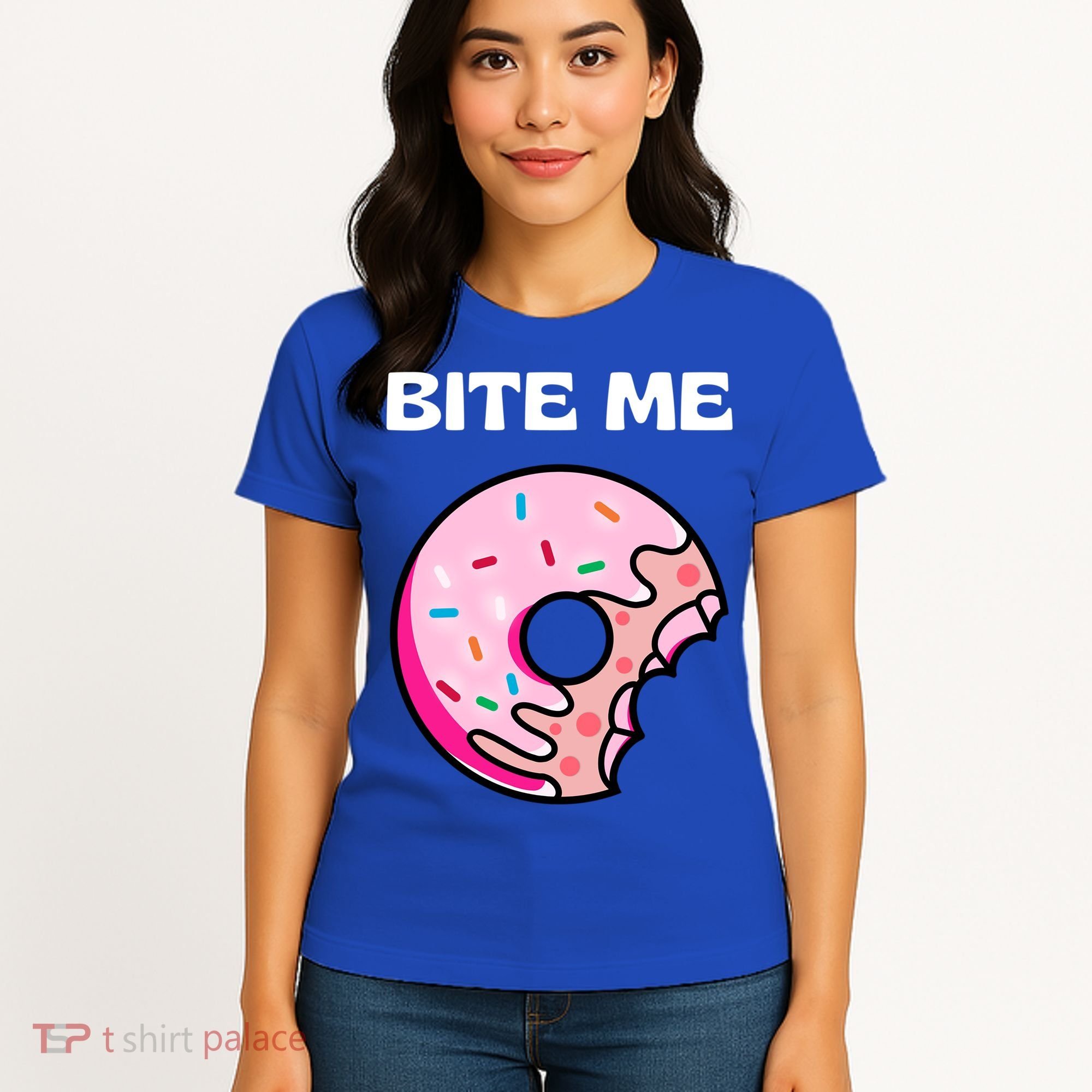 Bite Me Gift Donut Crew Gift Women's T-Shirt