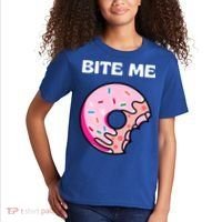 Bite Me Gift Donut Crew Gift Kids T-Shirt thumb 2