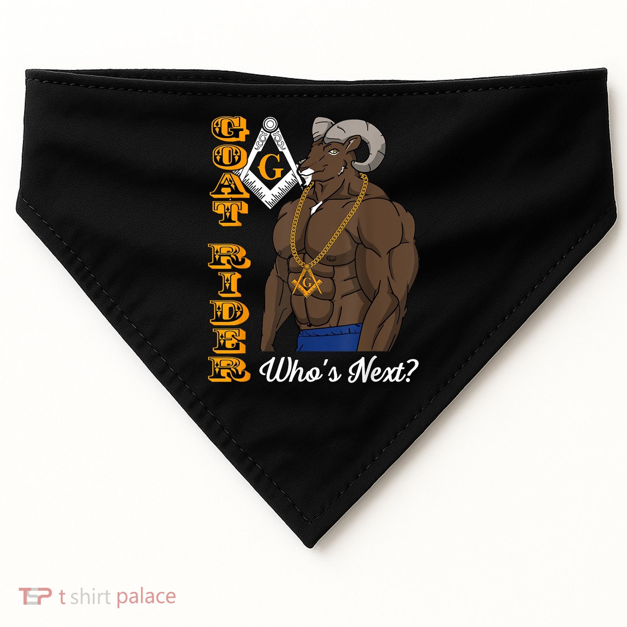 Brothers Masons Goat Rider WhoS Next Masonic FatherS Day USA-Made Doggie Bandana