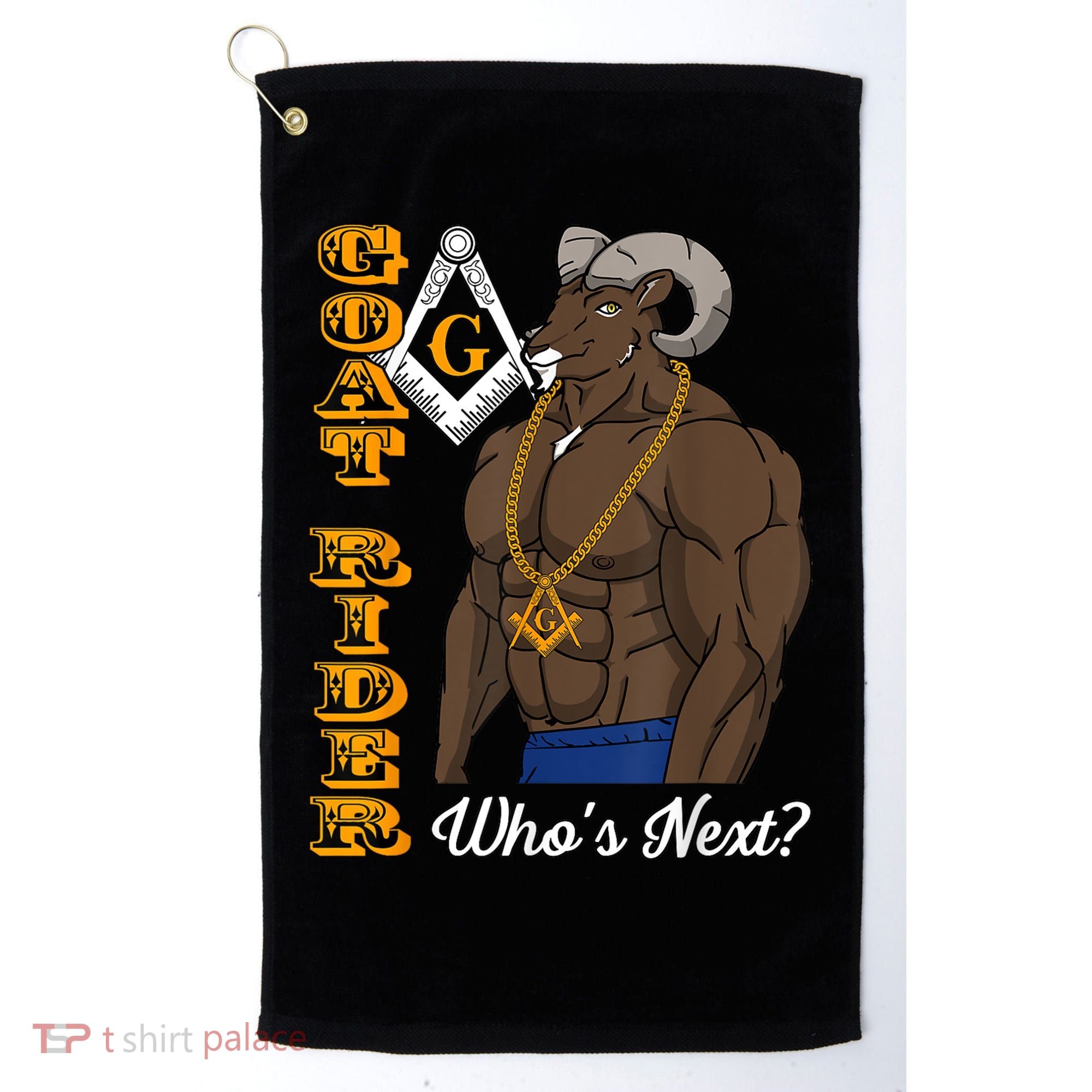 Brothers Masons Goat Rider WhoS Next Masonic FatherS Day Golf Towel