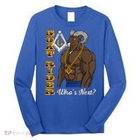 Brothers Masons Goat Rider WhoS Next Masonic FatherS Day Long Sleeve Shirt thumb 0