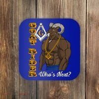 Brothers Masons Goat Rider WhoS Next Masonic FatherS Day Coaster thumb 0