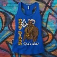 Brothers Masons Goat Rider WhoS Next Masonic FatherS Day Women's Tank Top thumb 3