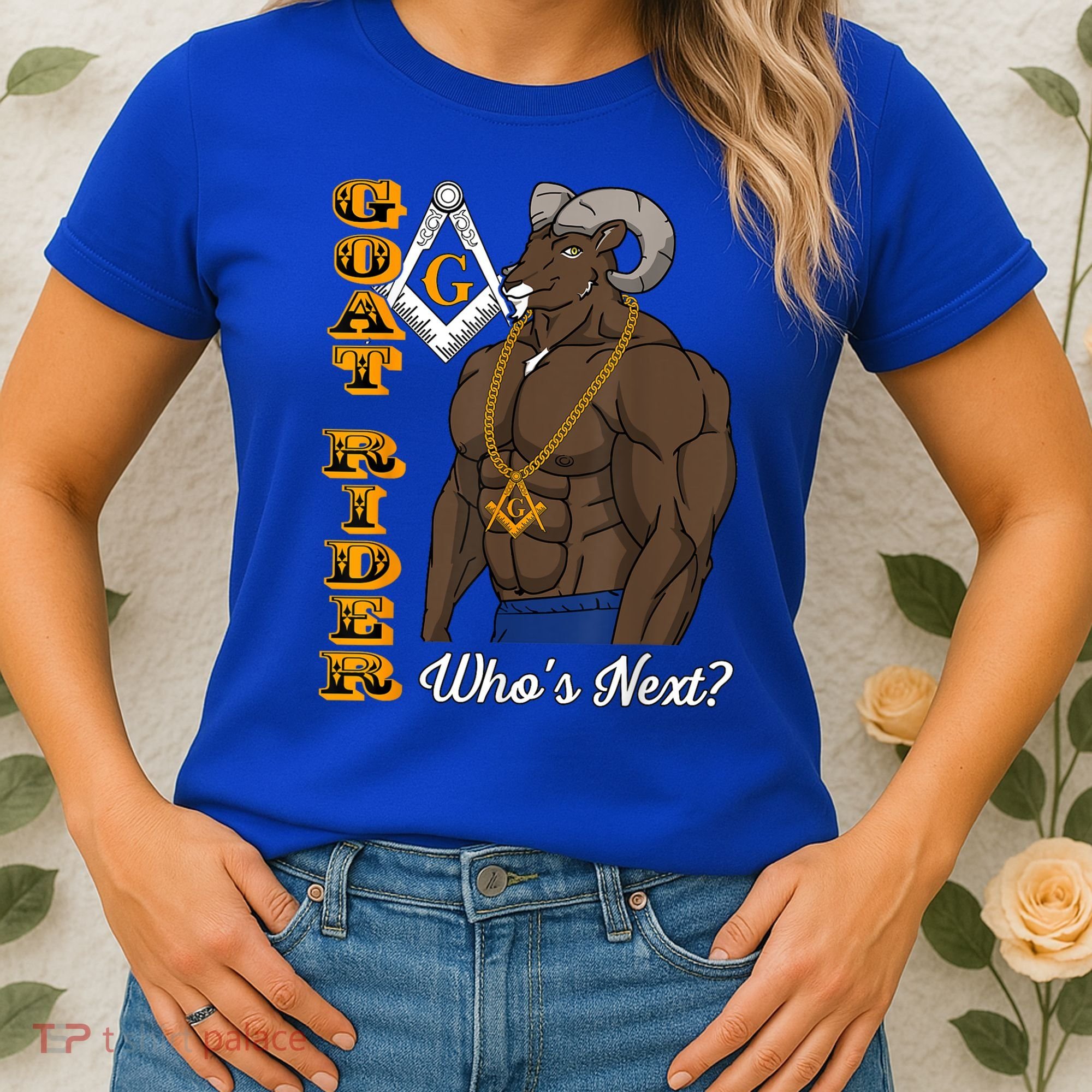 Brothers Masons Goat Rider WhoS Next Masonic FatherS Day Women's T-Shirt