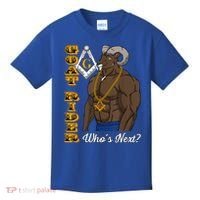 Brothers Masons Goat Rider WhoS Next Masonic FatherS Day Kids T-Shirt thumb 0