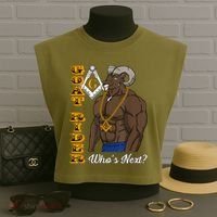 Brothers Masons Goat Rider WhoS Next Masonic FatherS Day Garment-Dyed Women's Muscle Tee thumb 3