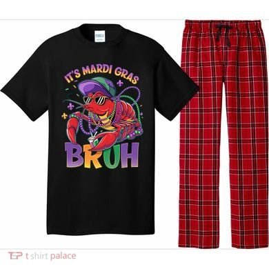 Bruh Mardi Gras Crawfish Mardi Gras Design Pajama Set