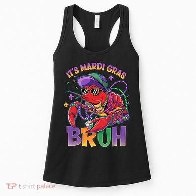 Bruh Mardi Gras Crawfish Mardi Gras Design Women's Tank Top