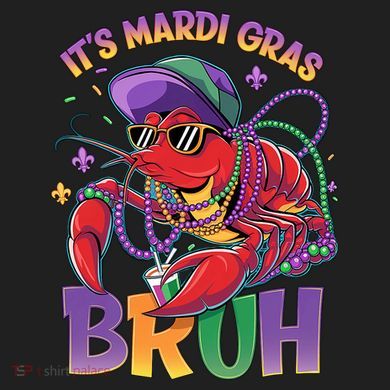 Bruh Mardi Gras Crawfish Mardi Gras Design Hat