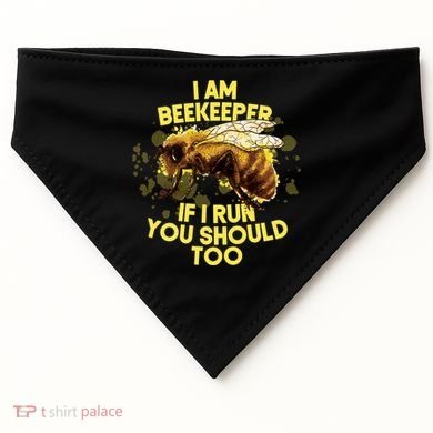Beekeeper Meaningful Gift Honeycomb Honey Bee Beekeeping Gift USA-Made Doggie Bandana