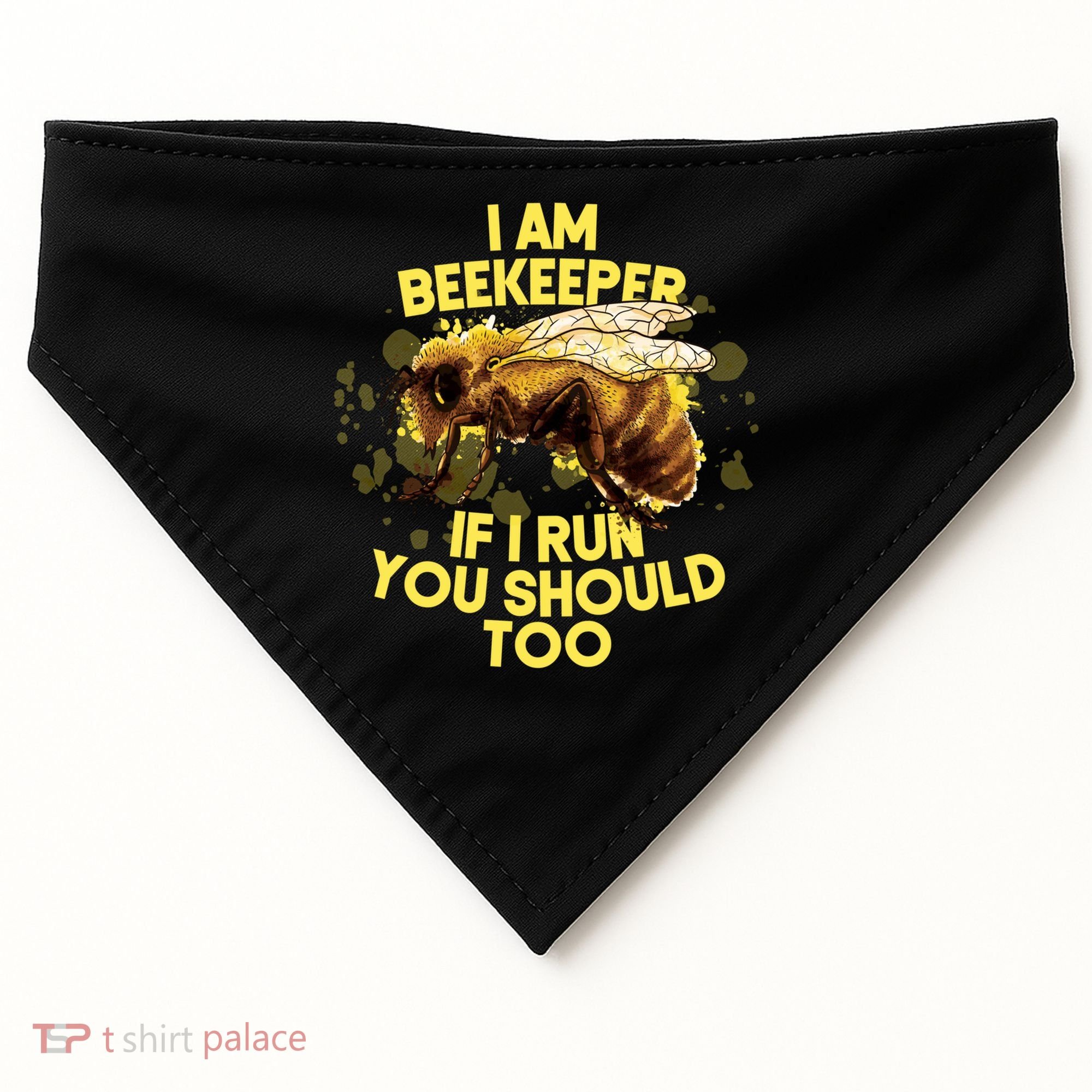 Beekeeper Meaningful Gift Honeycomb Honey Bee Beekeeping Gift USA-Made Doggie Bandana