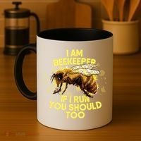 Beekeeper Meaningful Gift Honeycomb Honey Bee Beekeeping Gift Coffee Mug thumb 4