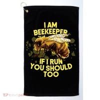 Beekeeper Meaningful Gift Honeycomb Honey Bee Beekeeping Gift Golf Towel thumb 0