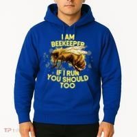 Beekeeper Meaningful Gift Honeycomb Honey Bee Beekeeping Gift Hoodie thumb 2