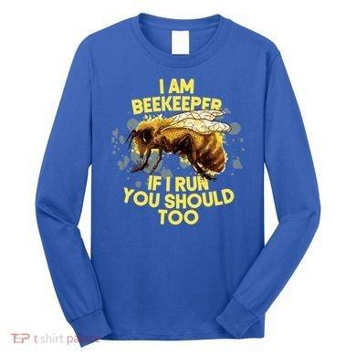 Beekeeper Meaningful Gift Honeycomb Honey Bee Beekeeping Gift Long Sleeve Shirt
