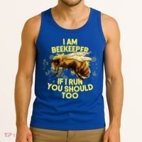 Beekeeper Meaningful Gift Honeycomb Honey Bee Beekeeping Gift Tank Top thumb 3