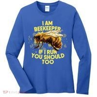 Beekeeper Meaningful Gift Honeycomb Honey Bee Beekeeping Gift Women's Long Sleeve Shirt thumb 0