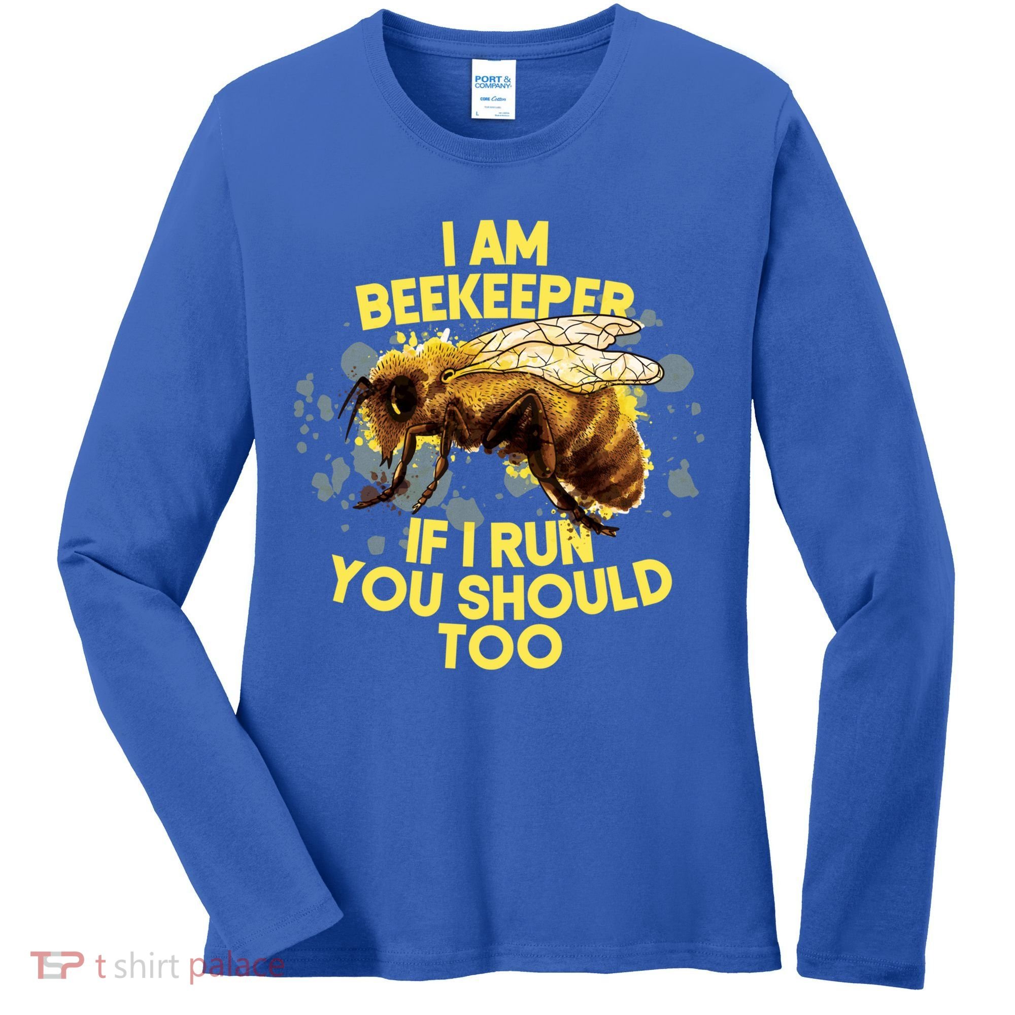 Beekeeper Meaningful Gift Honeycomb Honey Bee Beekeeping Gift Women's Long Sleeve Shirt