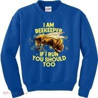 Beekeeper Meaningful Gift Honeycomb Honey Bee Beekeeping Gift Kids Sweatshirt thumb 0