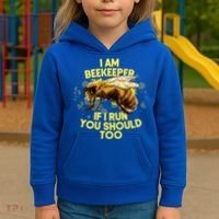 Beekeeper Meaningful Gift Honeycomb Honey Bee Beekeeping Gift Kids Hoodie thumb 3