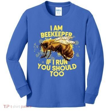 Beekeeper Meaningful Gift Honeycomb Honey Bee Beekeeping Gift Kids Long Sleeve Shirt