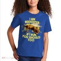 Beekeeper Meaningful Gift Honeycomb Honey Bee Beekeeping Gift Kids T-Shirt thumb 2
