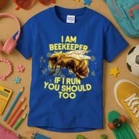 Beekeeper Meaningful Gift Honeycomb Honey Bee Beekeeping Gift Kids T-Shirt thumb 3