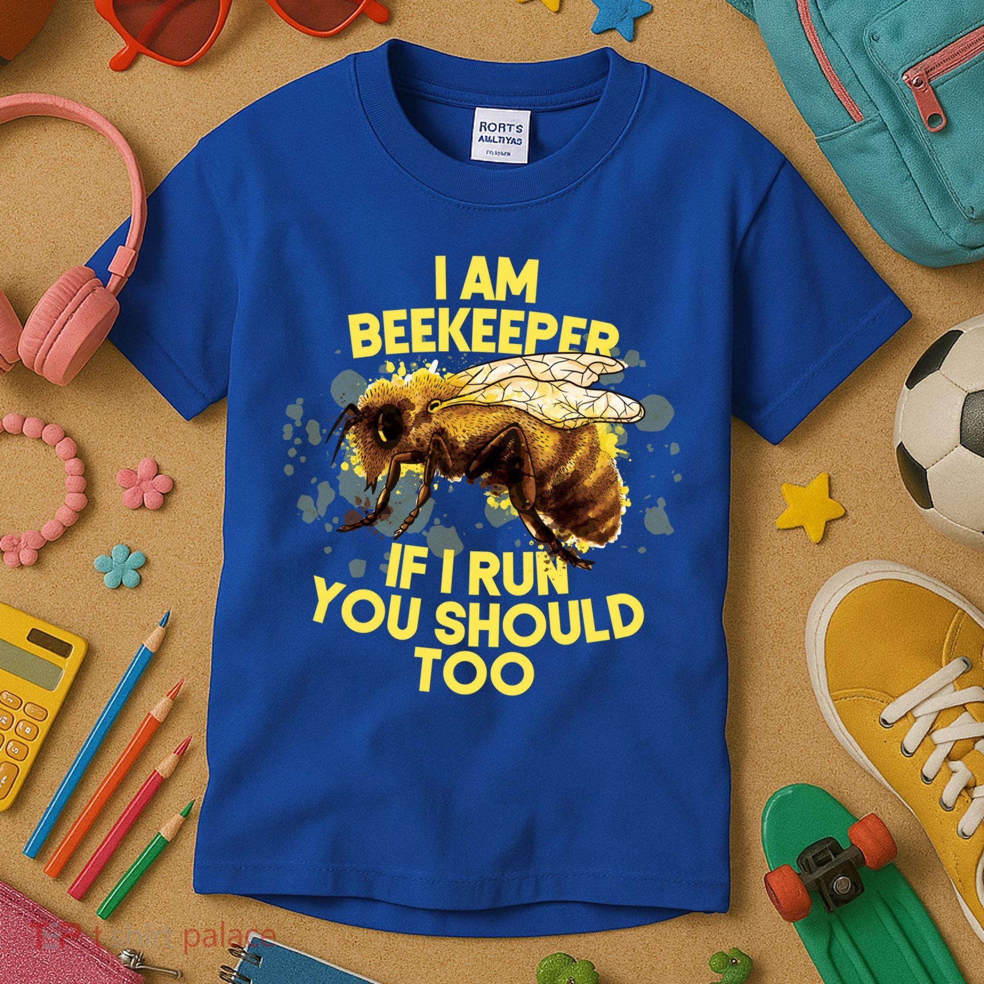 Beekeeper Meaningful Gift Honeycomb Honey Bee Beekeeping Gift Kids T-Shirt