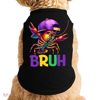 Bruh Mardi Gras Bruh Crawfish Mardi Gras Doggie Tank
