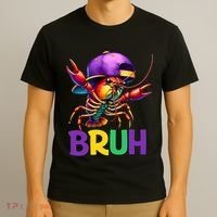 Bruh Mardi Gras Bruh Crawfish Mardi Gras T-Shirt thumb 3