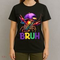 Bruh Mardi Gras Bruh Crawfish Mardi Gras T-Shirt thumb 4