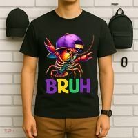 Bruh Mardi Gras Bruh Crawfish Mardi Gras T-Shirt thumb 6