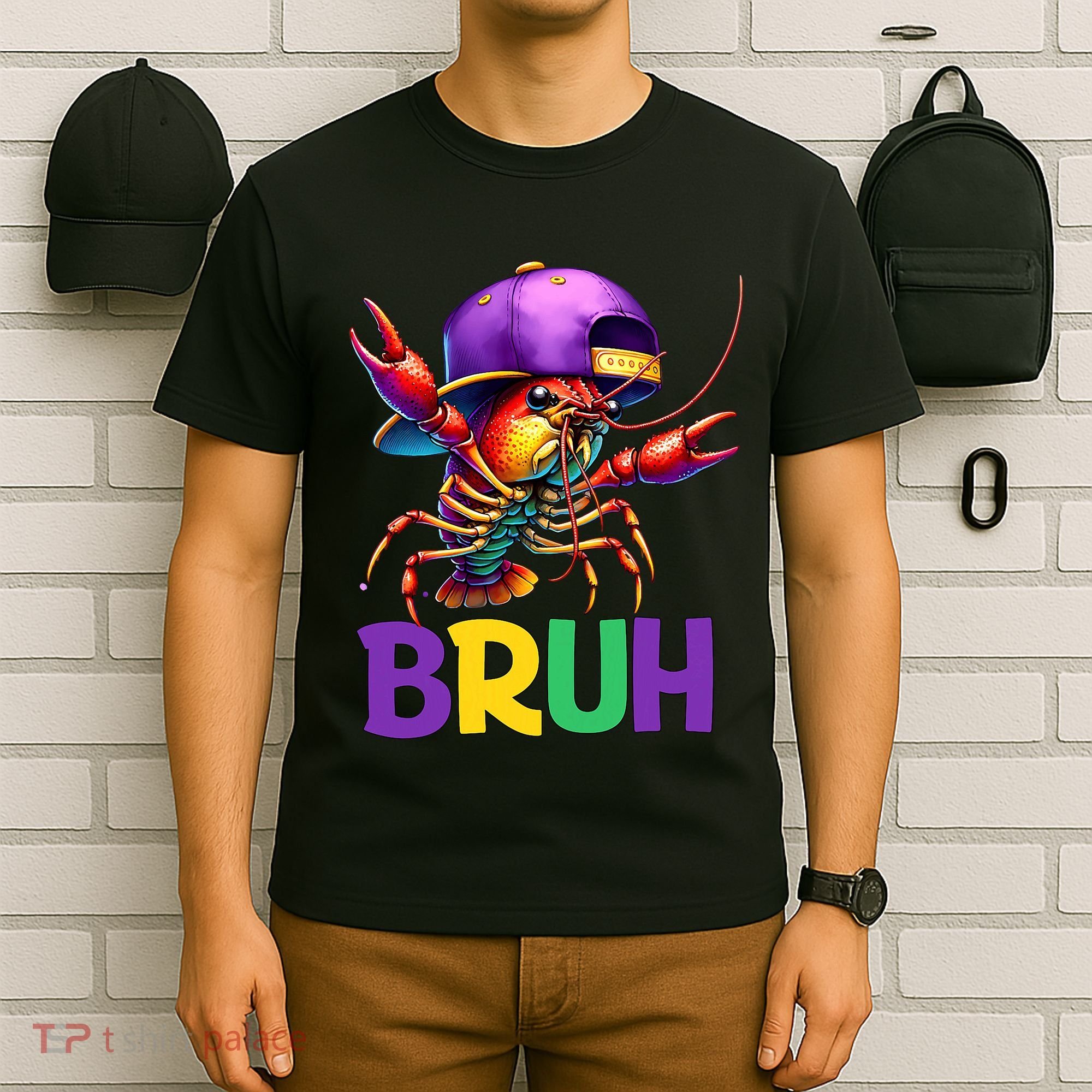 Bruh Mardi Gras Bruh Crawfish Mardi Gras T-Shirt