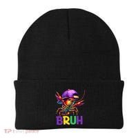 Bruh Mardi Gras Bruh Crawfish Mardi Gras Beanie thumb 0