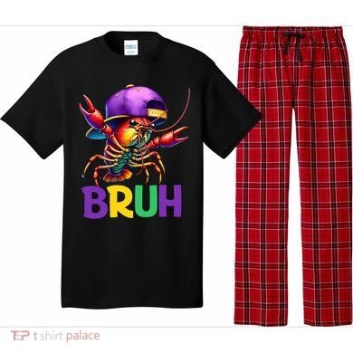 Bruh Mardi Gras Bruh Crawfish Mardi Gras Pajama Set
