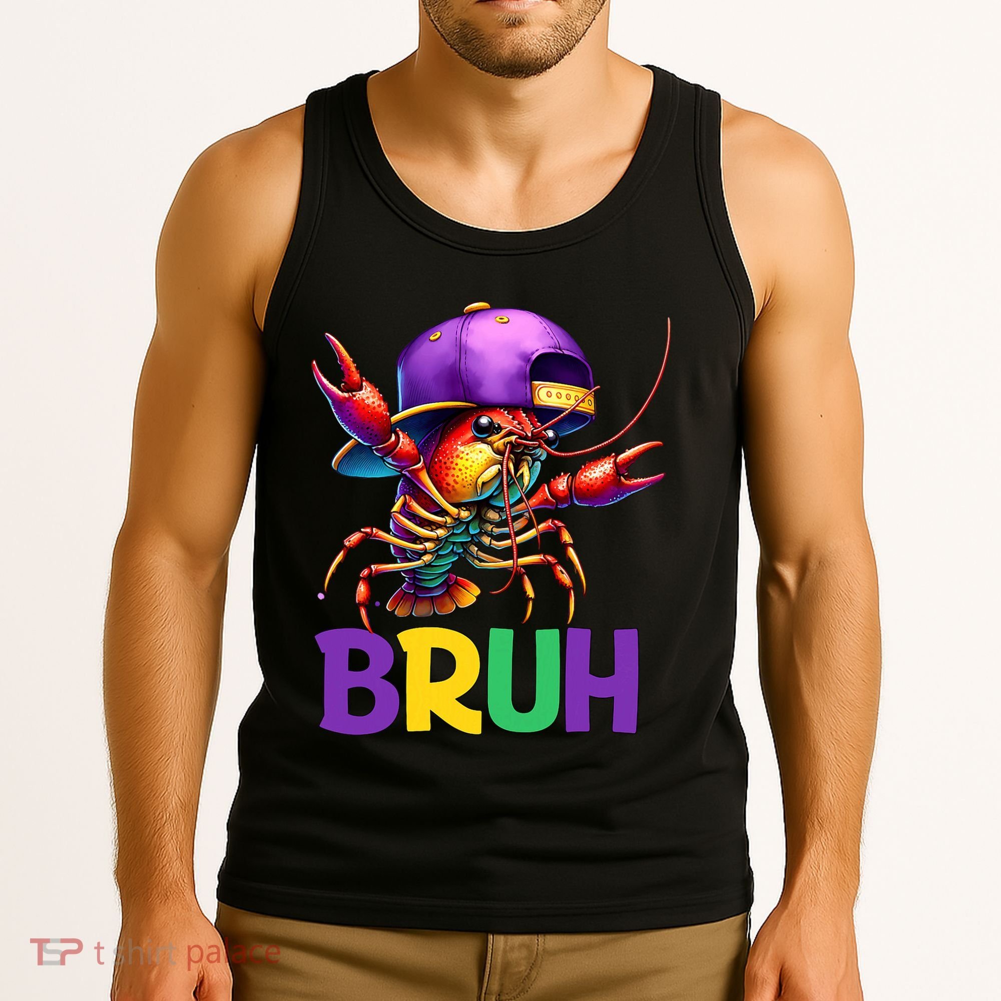 Bruh Mardi Gras Bruh Crawfish Mardi Gras Tank Top