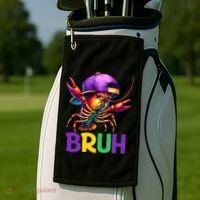 Bruh Mardi Gras Bruh Crawfish Mardi Gras Golf Towel thumb 2