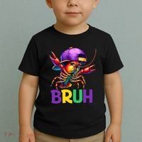 Bruh Mardi Gras Bruh Crawfish Mardi Gras Toddler T-Shirt thumb 2